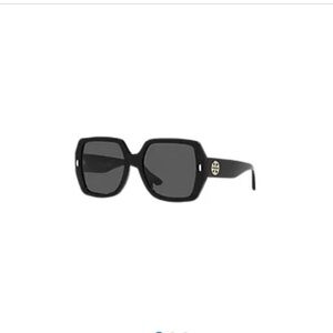 Tory Burch Black Oversized Square Sunglasses